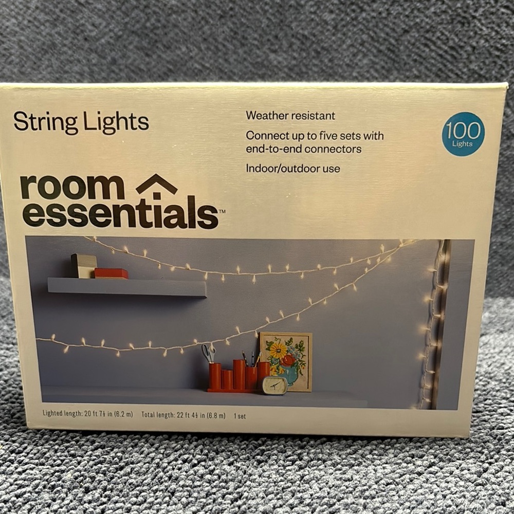 Room Essentials White String Lights - Picture 2 of 4